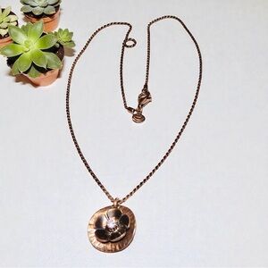 Silpada sterling silver and cubic zirconia flower necklace.